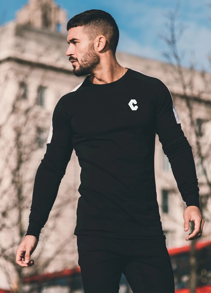 Splice long sleeve t-shirt