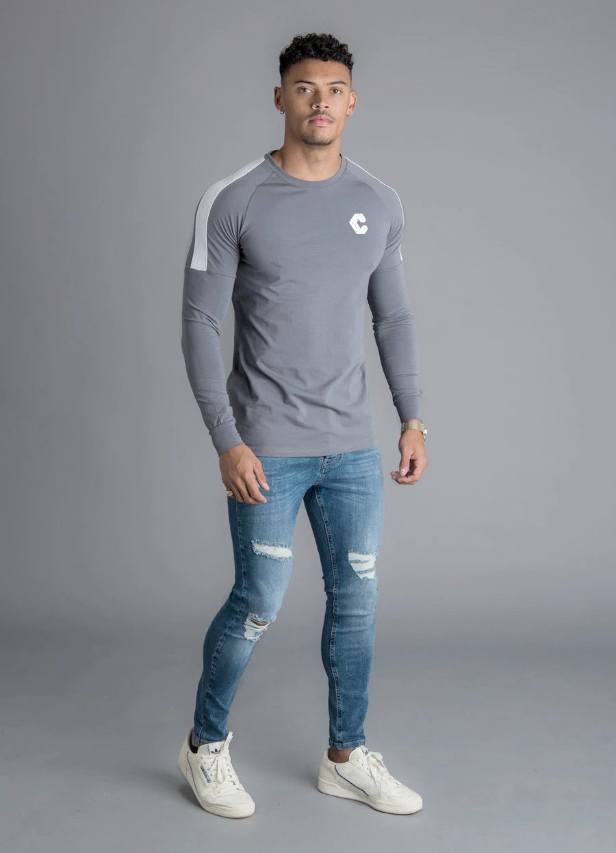 Splice long sleeve t-shirt