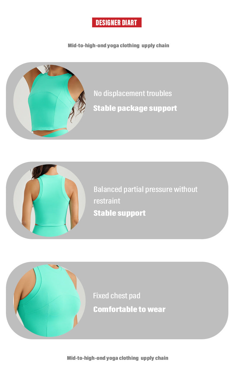 Running High Waist Workout Tights Two-piece Set