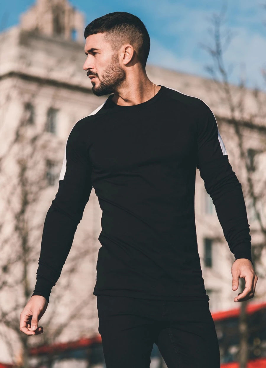 Splice long sleeve t-shirt