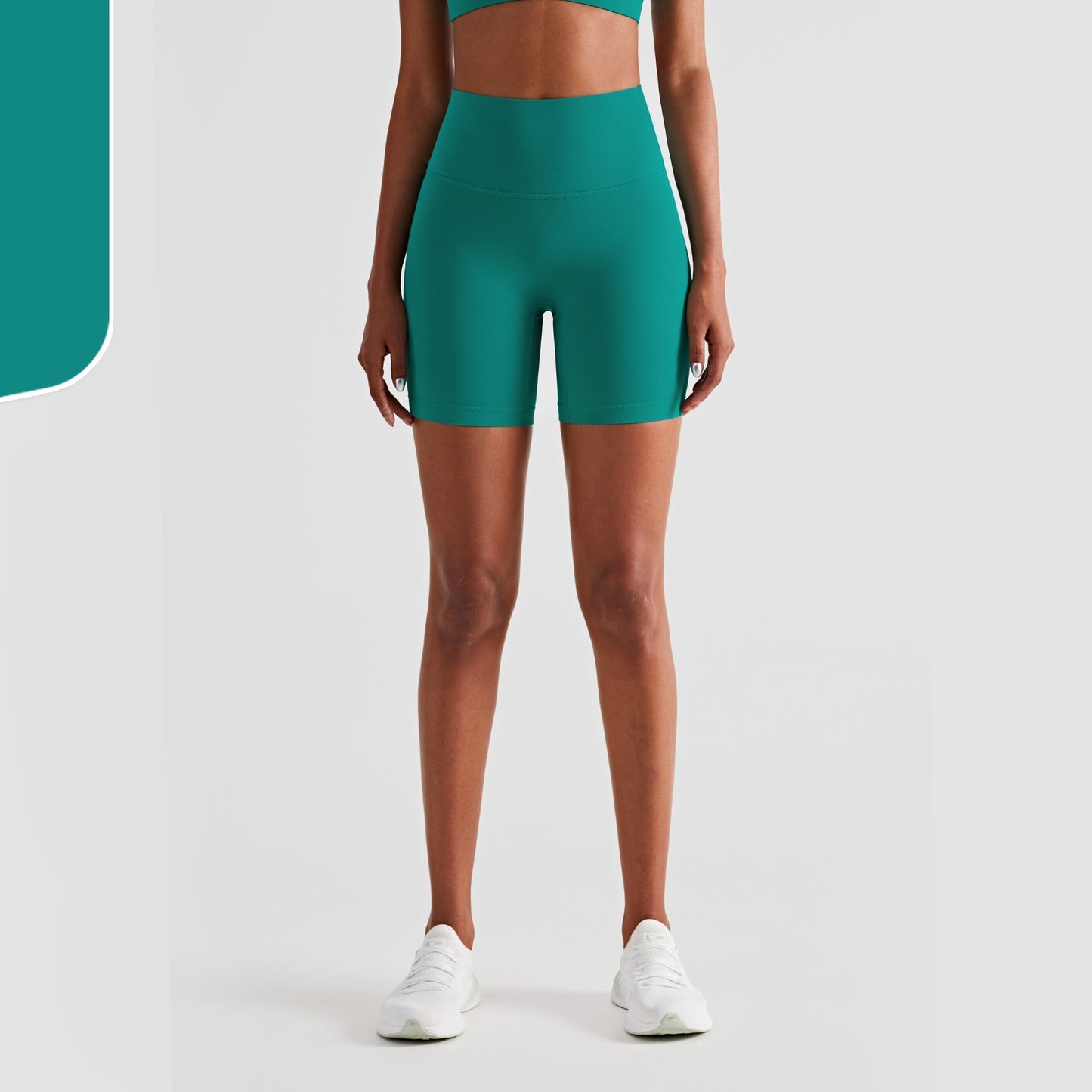 Nude No T-line Hip Lift Three-point Fitness Yoga Shorts  Women