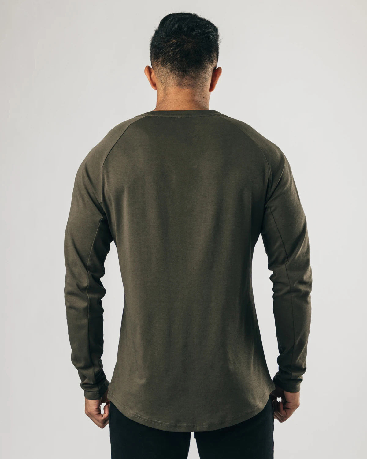 Buttoned Long Sleeve Sports T-shirt Bottoming Shirt