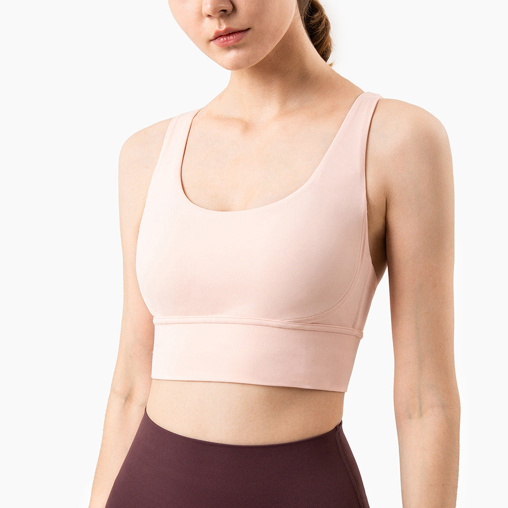 Yoga Sports Underwear Cross Beautiful Back Fitness Shockproof Running Sports Bra