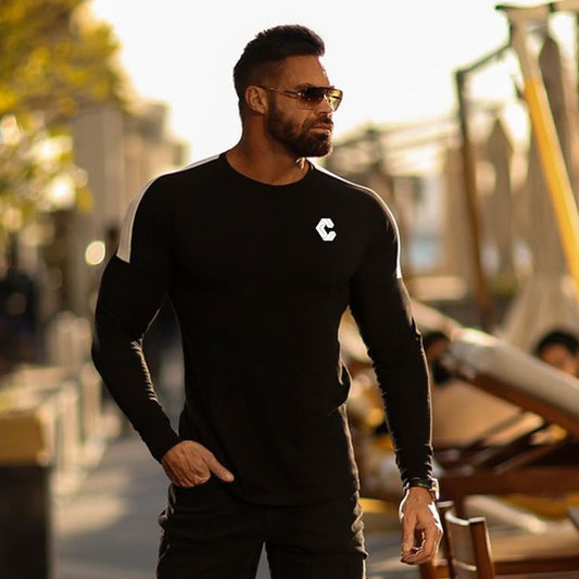 Splice long sleeve t-shirt