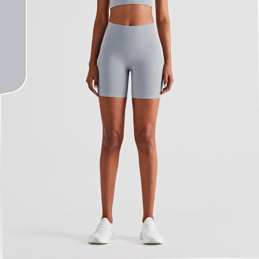 Nude No T-line Hip Lift Three-point Fitness Yoga Shorts  Women