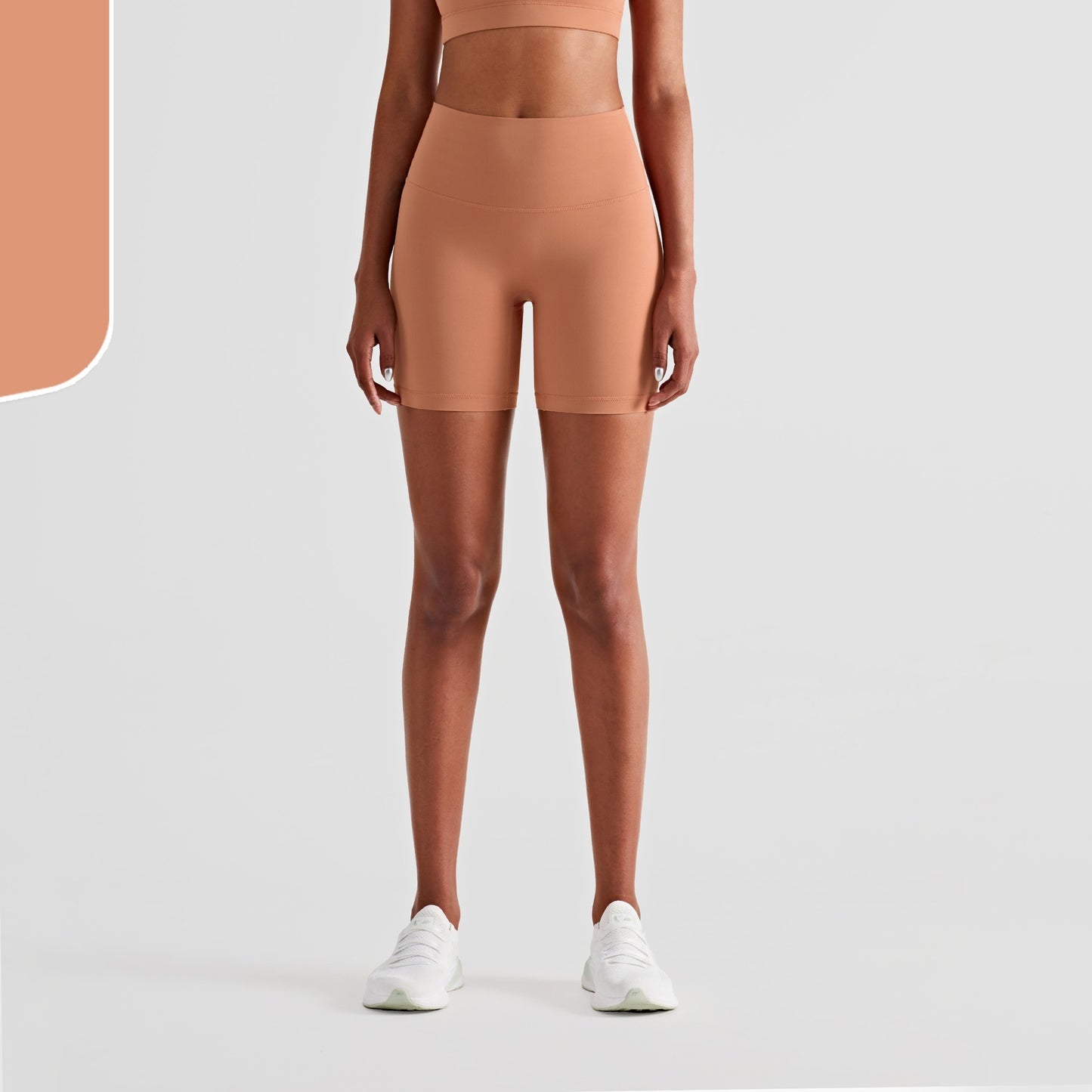 Nude No T-line Hip Lift Three-point Fitness Yoga Shorts  Women